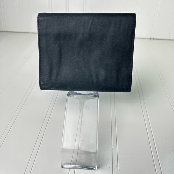 Prada Black Tessuto Nylon Compact Trifold Wallet - Picture 3 of 11